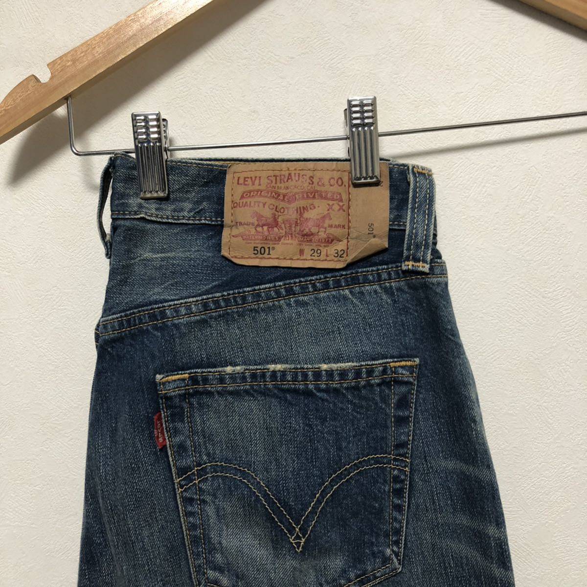 1円スタート 激レア Levi’s 501 ストレートデニムパンツ ボタンフライ ビンテージ リーバイス501 フィリピン製 vintage_画像1