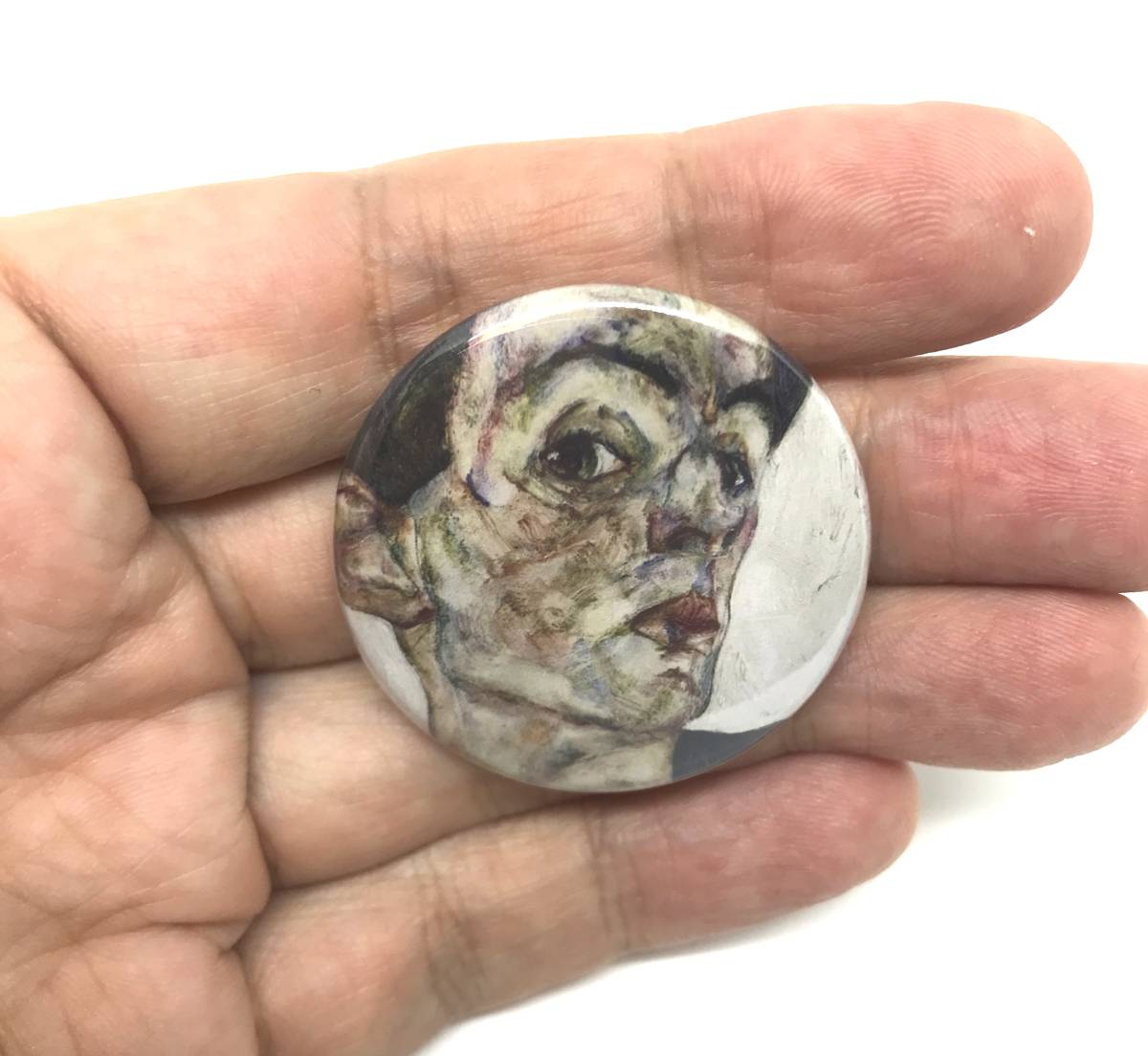 エゴン・シーレ　自画像　　缶バッジ　３個セット　名画　絵画　グッズ　エゴンシーレ 　PINS　Button Badge　Egon Schiele_画像2