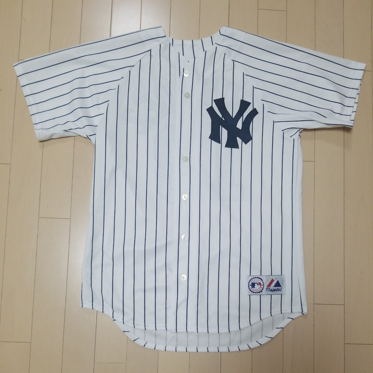 Majestic ニューヨーク ヤンキース ユニフォーム sizeM USA製 MLB マジェスティック ベースボールシャツ アメリカ製