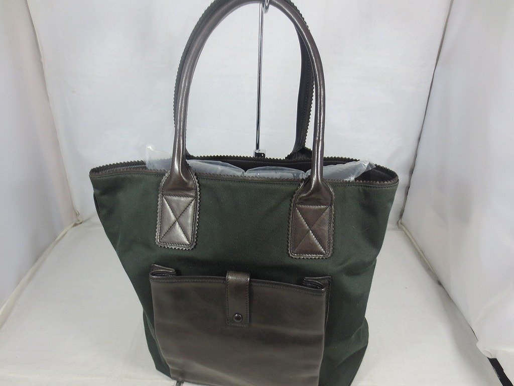 国際ブランド】 ボッテガヴェネタ BOTTEGA ダークグリーン トート