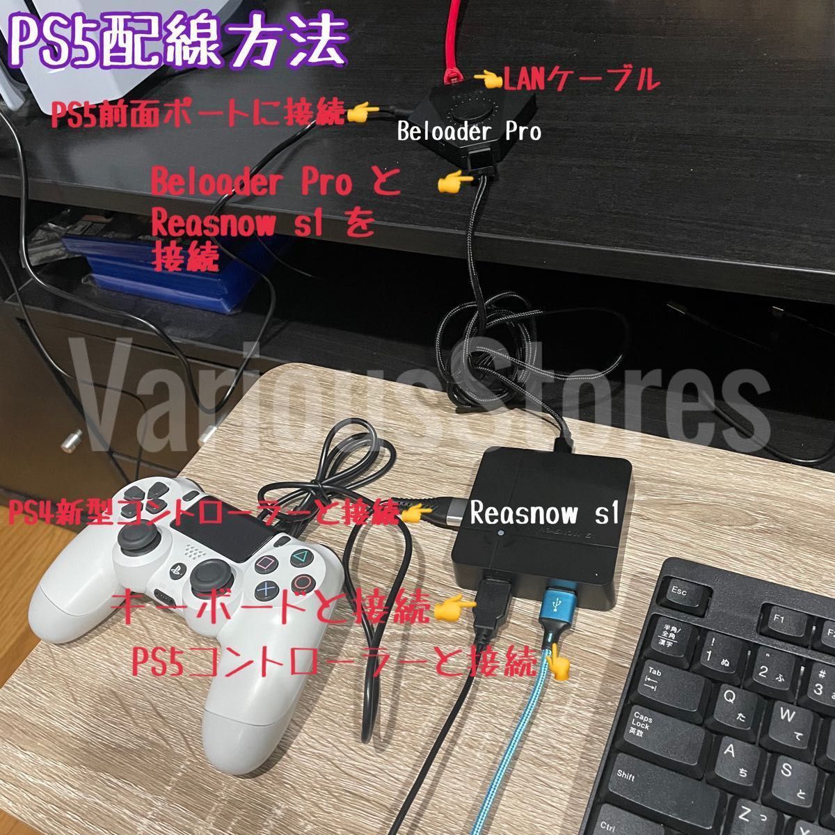 セール1000円OFF】こんばた民 数字感度マクロ導入済み Reasnow s1 本体