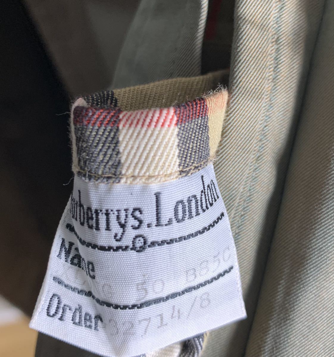 80s vintage Burberry trench21 強烈な玉虫 一枚袖 1枚袖 バーバリー 