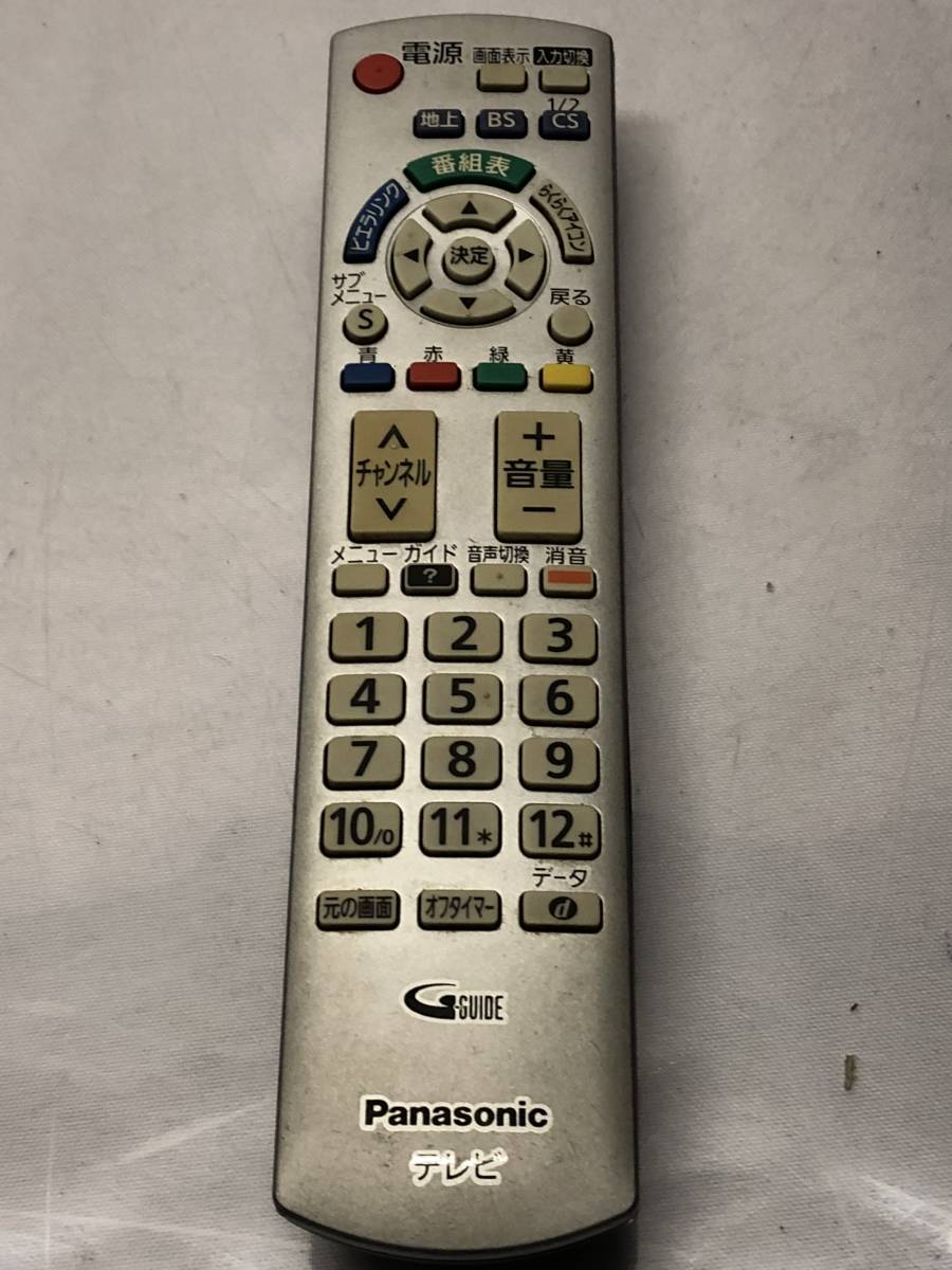 Panasonic N2QAYB000569 tv remote control junk treatment retapa
