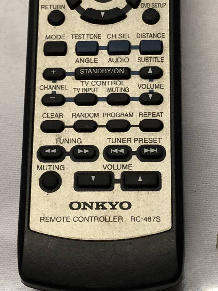 ONKYO RC-487S オーディオリモコン ジャンク扱い クリック_画像3