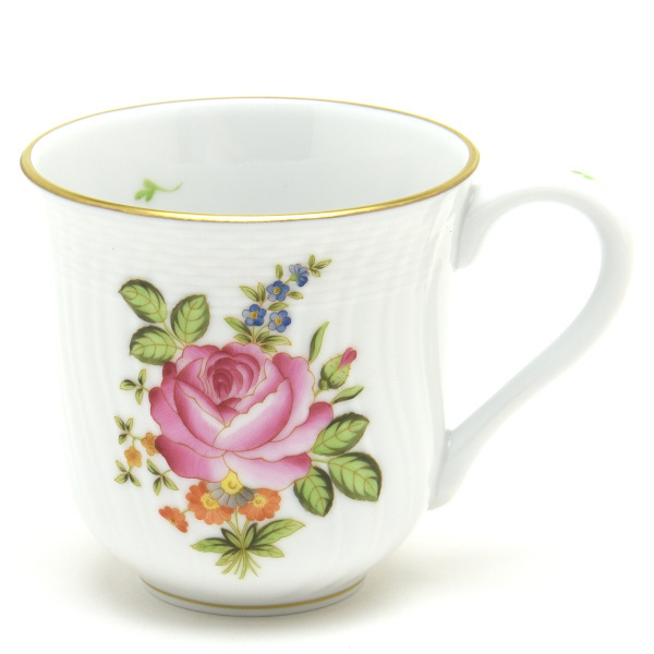 本日特価】 ヘレンド Herend マグカップ 小さな薔薇の花束 ピンク