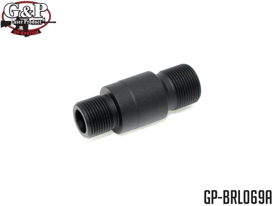 GP-BRL069A　G&P 19mm アウターバレルエクステンション (16M) 14mm CW BK_画像1