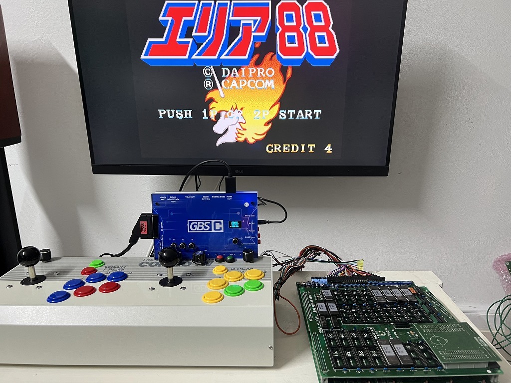 アーケードゲーム　capcom　CPS-1基板　エリア８８_画像2