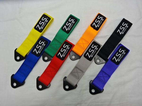 ☆Z.S.S. Racing TOW STRAP トーストラップ オレンジ 橙色 牽引 ベルト 牽引フックトーイングストラップ 新品 在庫有り！即納 R32 ZSS_全8色ラインナップ