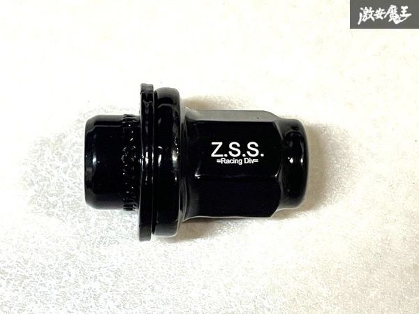 ☆Z.S.S. レーシングナット M14 × P1.5 22HEX ブラック 黒 スチール 20個 ランクル 100 200 LS500 純正ホイール対応 新品 在庫有り ZSS_画像2