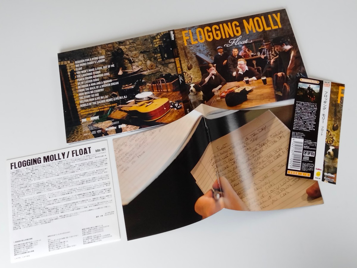 Flogging Molly / Float 帯付デジパックCD bullion BLLN101 08年リリース,フロッギング・モリー,IRISH PUNK,ギネスビール,Dave King,の画像3