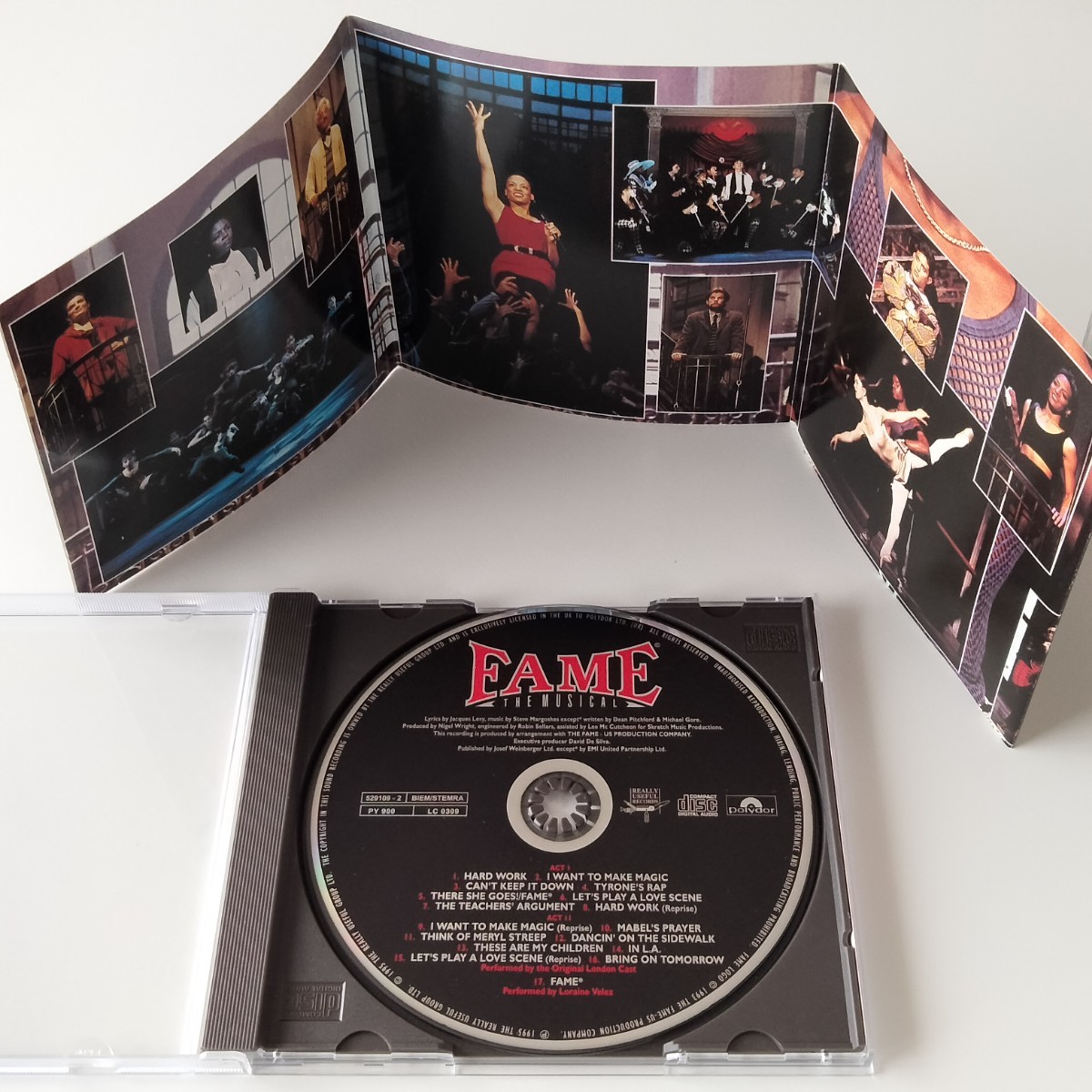 【独盤サントラ】FAME THE MUSICAL(5291092)ORIGINAL LONDON CAST フェーム ミュージカル オリジナル・ロンドン・キャスト 1995年 _画像4