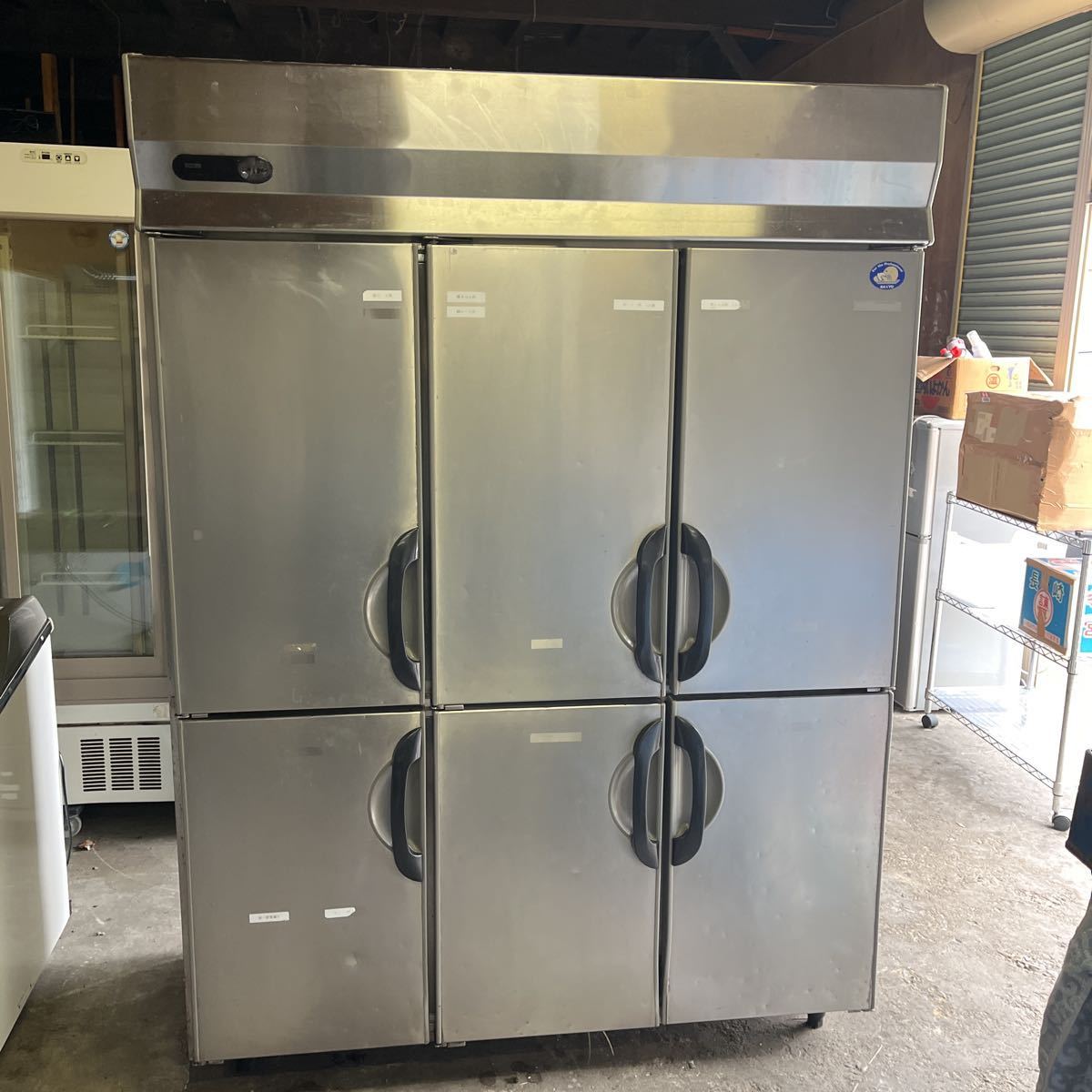 1-595 【直引き歓迎】SANYO/サンヨー　業務用冷蔵庫 6ドア　厨房機器 SRR-F1561-3A