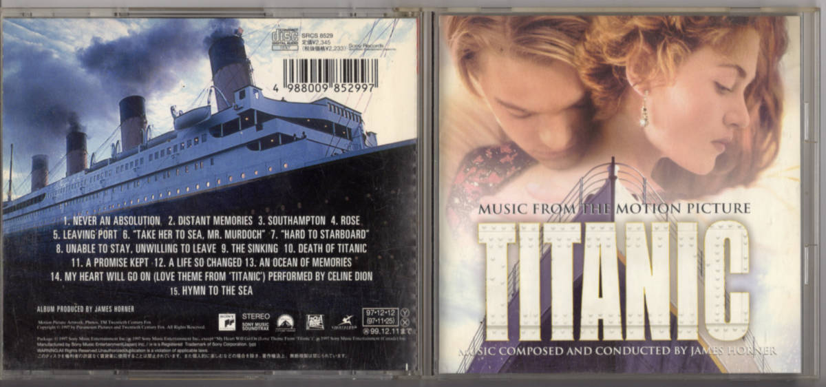 CD「TITANIC　MUSIC FROM THE MOTION PICTURE」　送料込_画像1