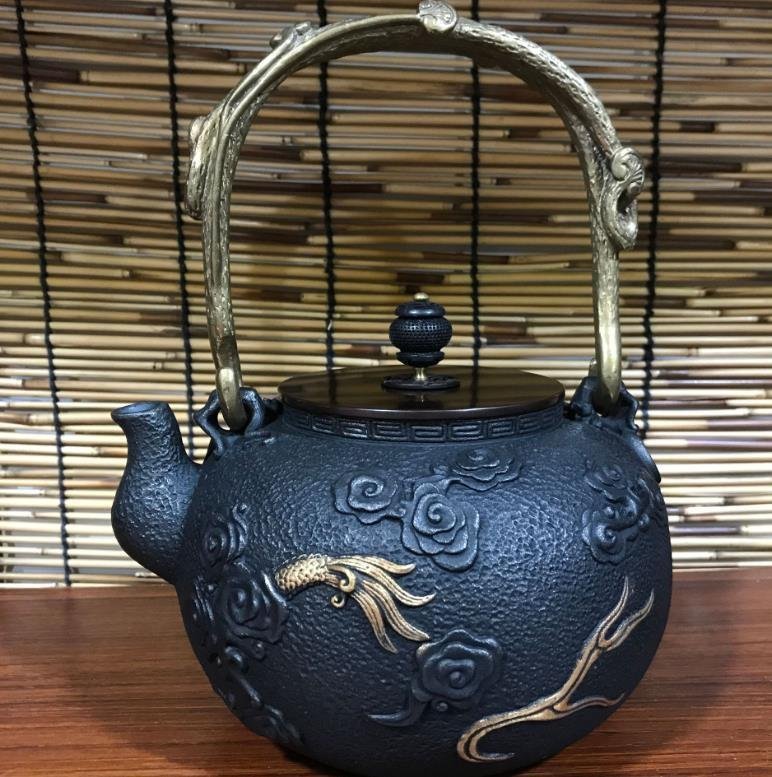 高品質 ★新品★大容量 提梁壺 煎茶道具 手作り 鉄瓶 急須 茶道具_画像3