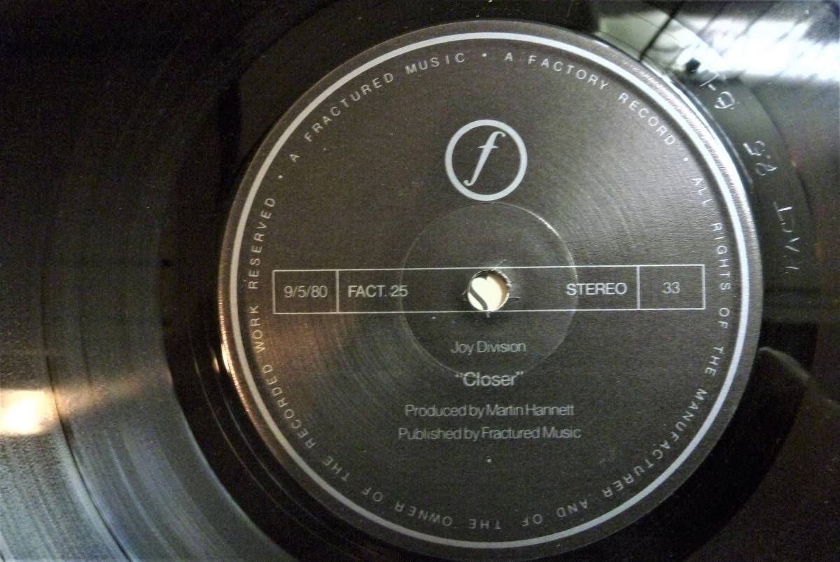 名盤アナログLP○80年発売当時物】ジョイ・ディヴィジョン/クローサー- 名盤アナログLP○80年発売当時物】ジョイ・ディヴィジョン/クローサー-