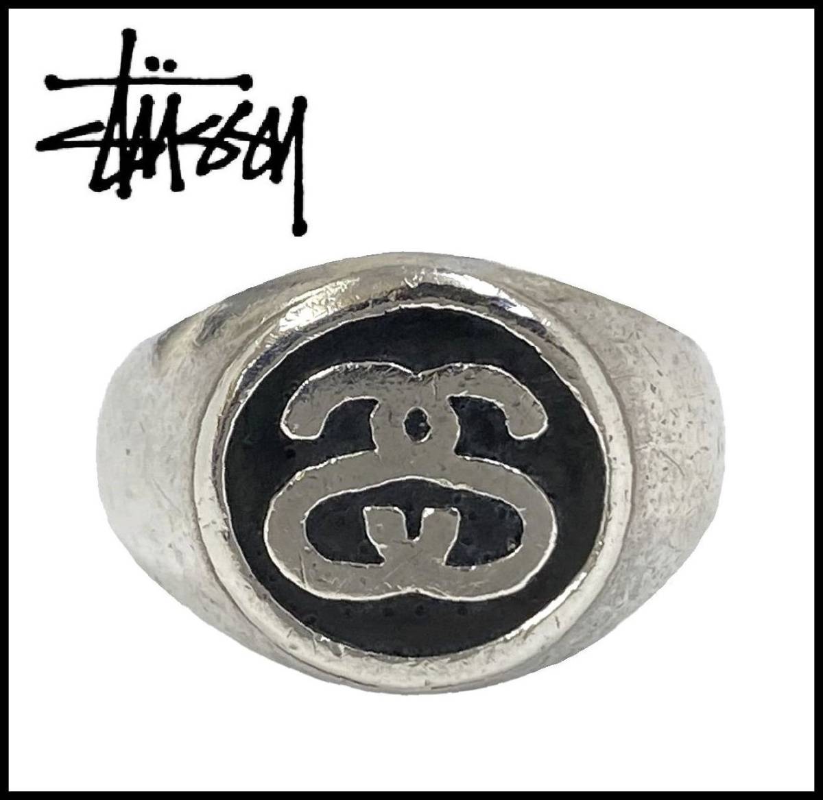 Stussy ストゥーシー　シャネルロゴリング　指輪