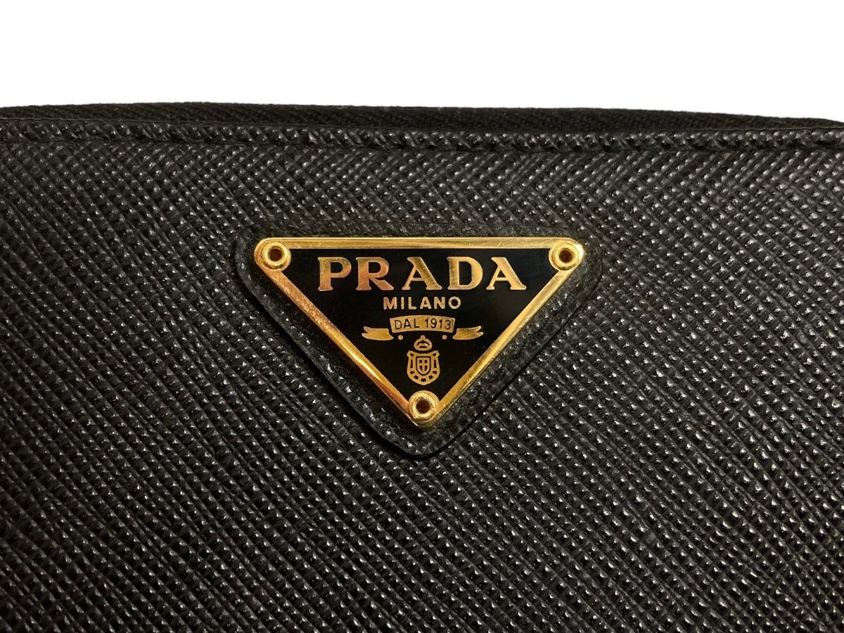 PRADA (プラダ) コンパクトウォレット サフィアーノ レザー ミニ 財布