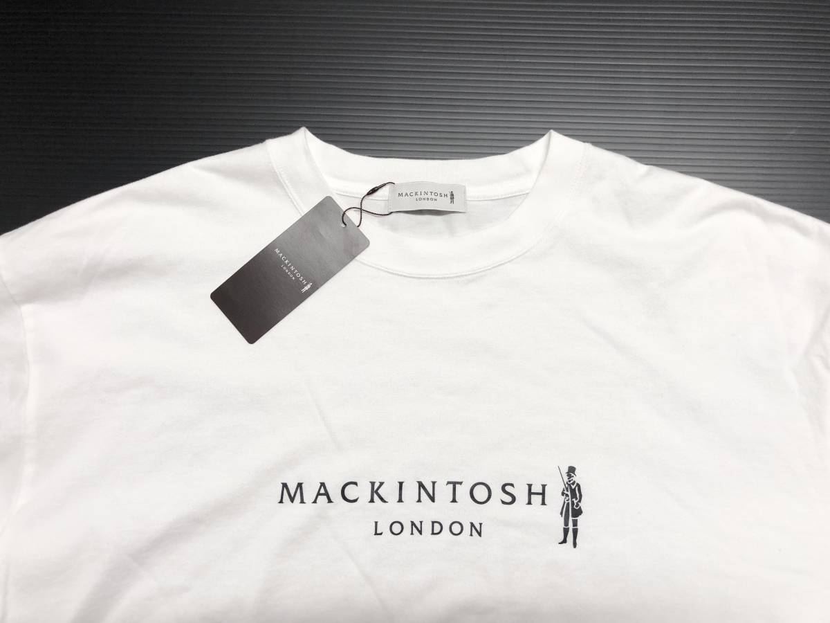 ○★新品未使用　MACKINTOSH LONDON（マッキントッシュ ロンドン）　ロゴプリントTシャツ　L　ホワイト★○_画像3