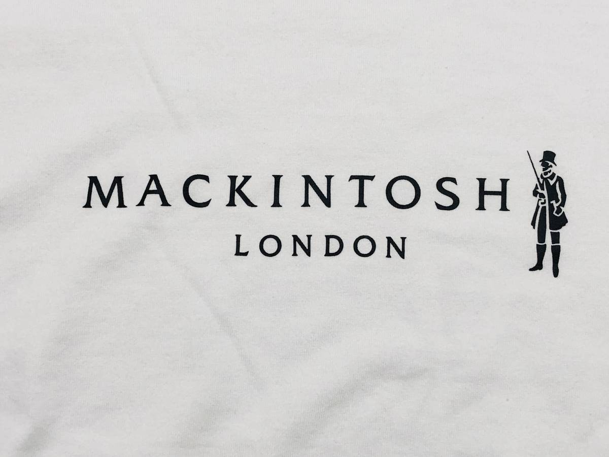 ○★新品未使用　MACKINTOSH LONDON（マッキントッシュ ロンドン）　ロゴプリントTシャツ　L　ホワイト★○