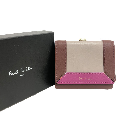 最新情報 ○☆新品 未使用 Paul Smith ポールスミス 三つ折り財布