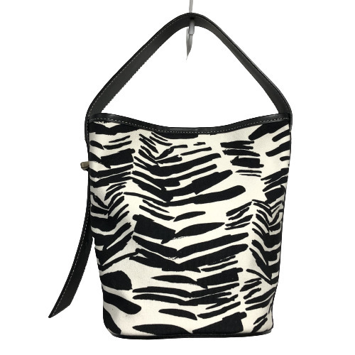 0* new goods unused FEEL AND TASTE handbag canvas one steering wheel Zebra pattern 