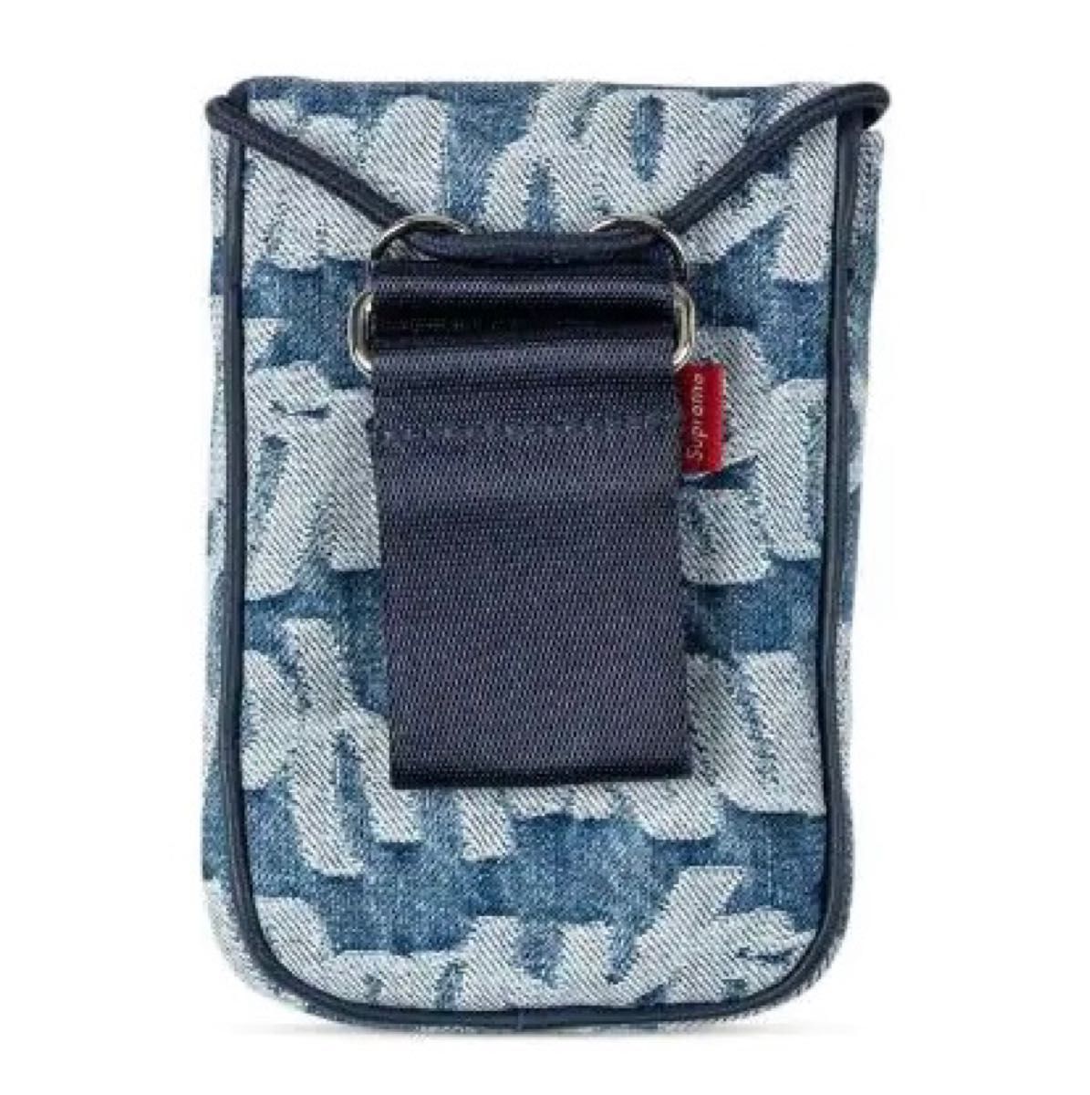 22ss / Supreme Fat Tip Jacquard Denim Neck Pouch - www