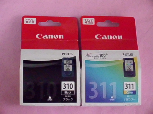 Canon キャノン純正インクカートリッジ BC-310 BC-311 2個セット