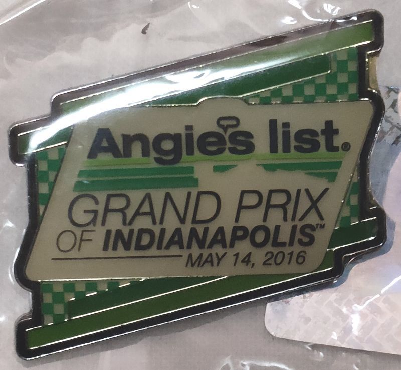 ピンズ　インディカー 2016　インディ・グランプリ　Angies list GRAN PRIX OF INDIANAPOLIS　インディアナポリス GP IndyCar ピンバッジ_画像2