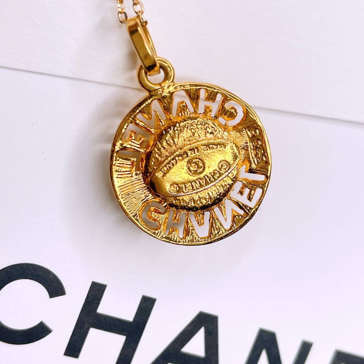 希少美品】CHANEL ヴィンテージ 型抜き パール ネックレス