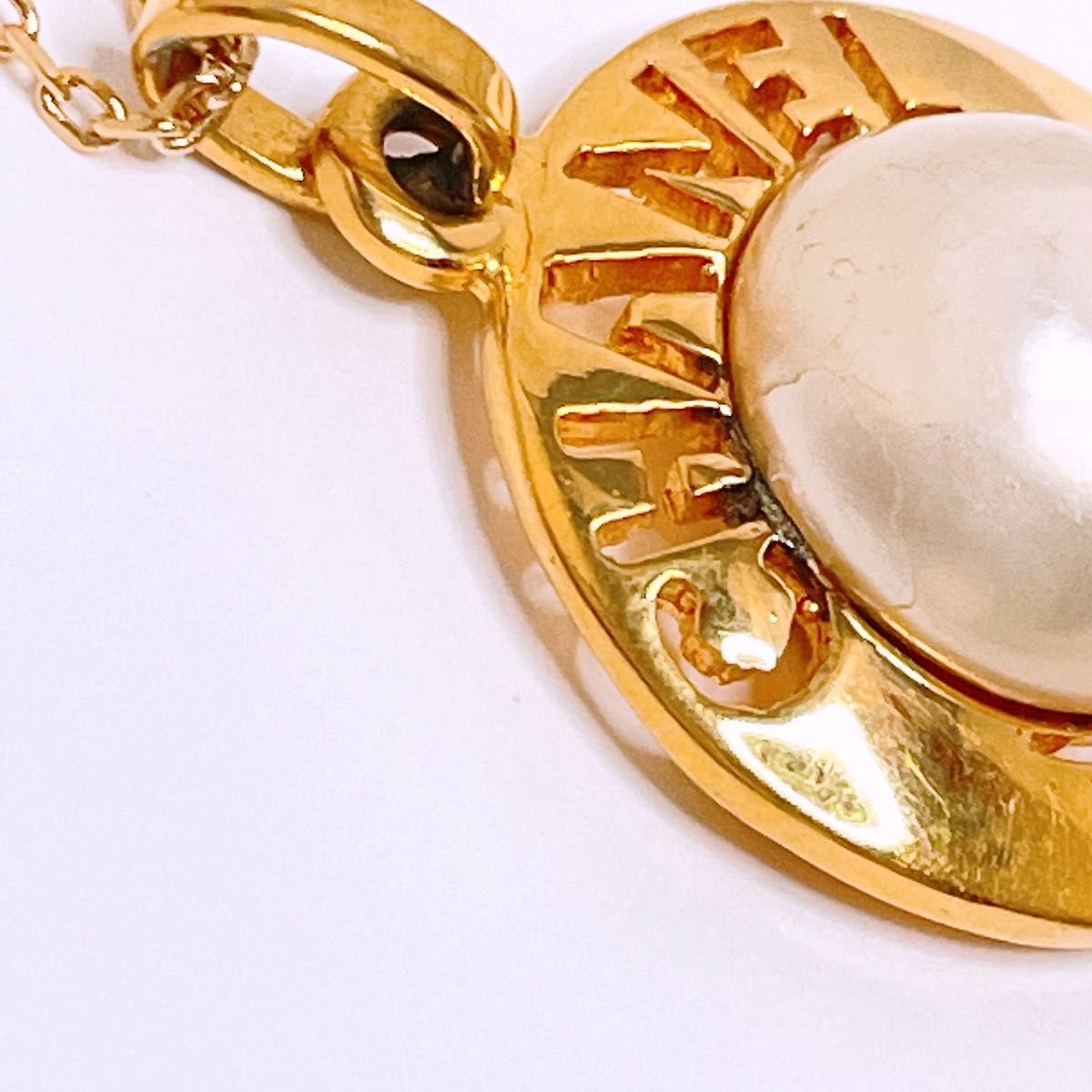 希少美品】CHANEL ヴィンテージ 型抜き パール ネックレス