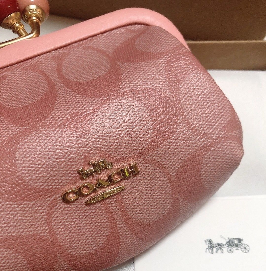 COACH コーチ 財布 ノラキスロック コインケース ピンク-