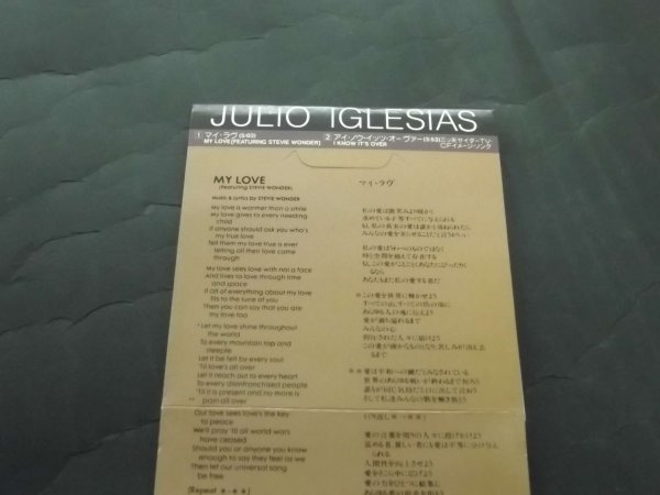 【8ｃｍＣＤ】Julio Iglesiasフリオ・イグレシアス/My Loveマイ・ラヴ 10.8P-3027_画像4