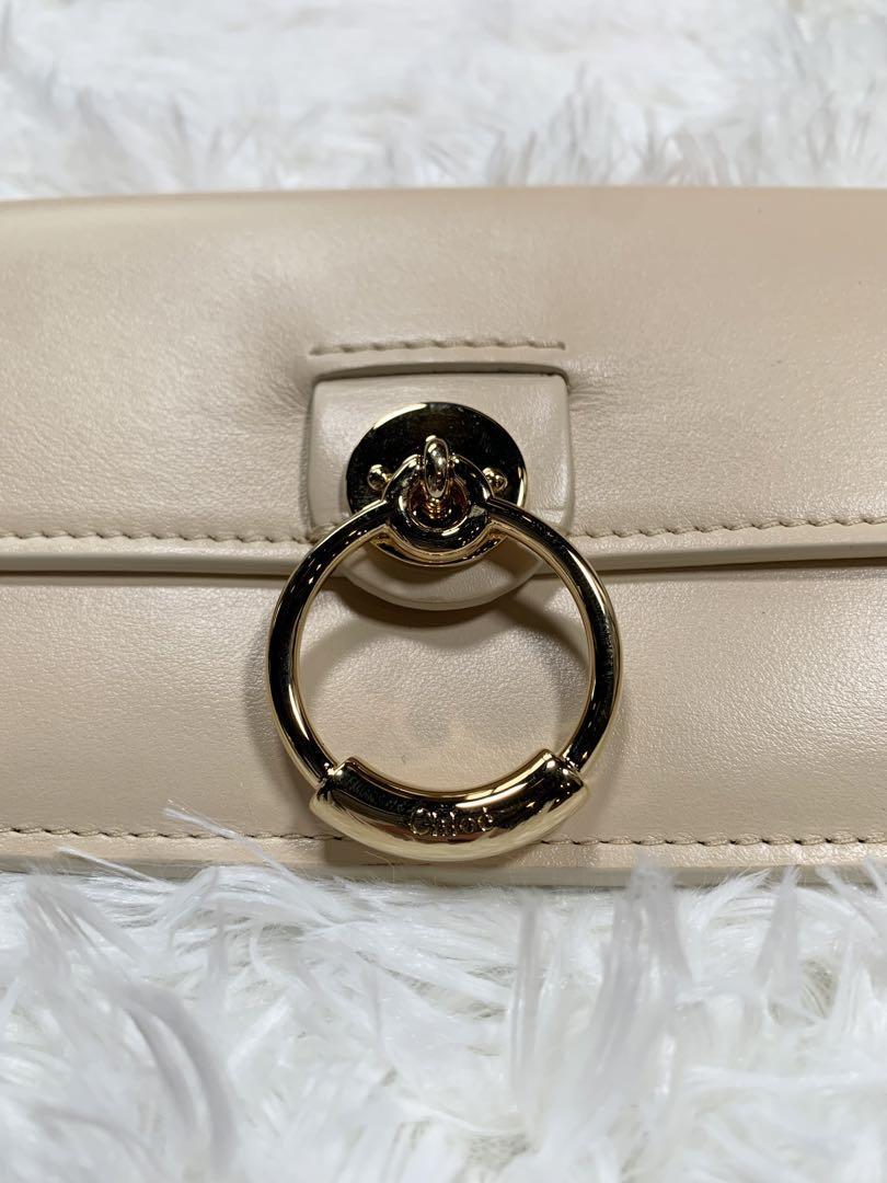 極美品 Chloe クロエ 長財布 TESS ベージュ ゴールド金具 箱付 長財布