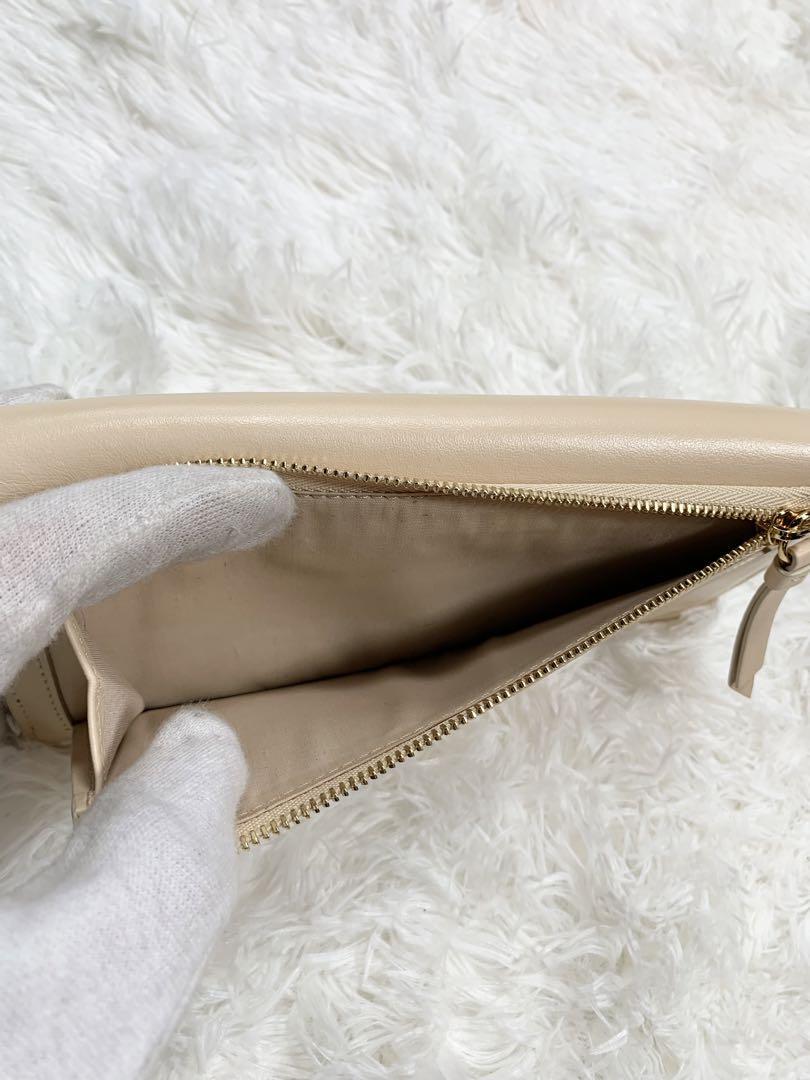 極美品 Chloe クロエ 長財布 TESS ベージュ ゴールド金具 箱付 長財布