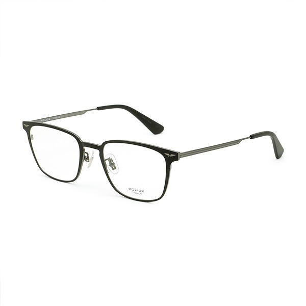 ポリス メガネ 眼鏡 フレーム のみ VPLG47J-0568 ブラック ノーズパッド メンズ 国内正規品