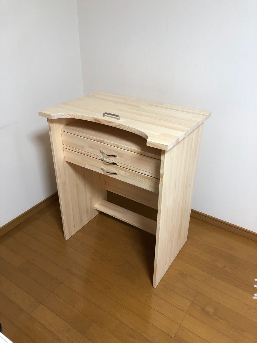 彫金机 引き出し↓スライド板↓引き出し タイプ パイン材製
