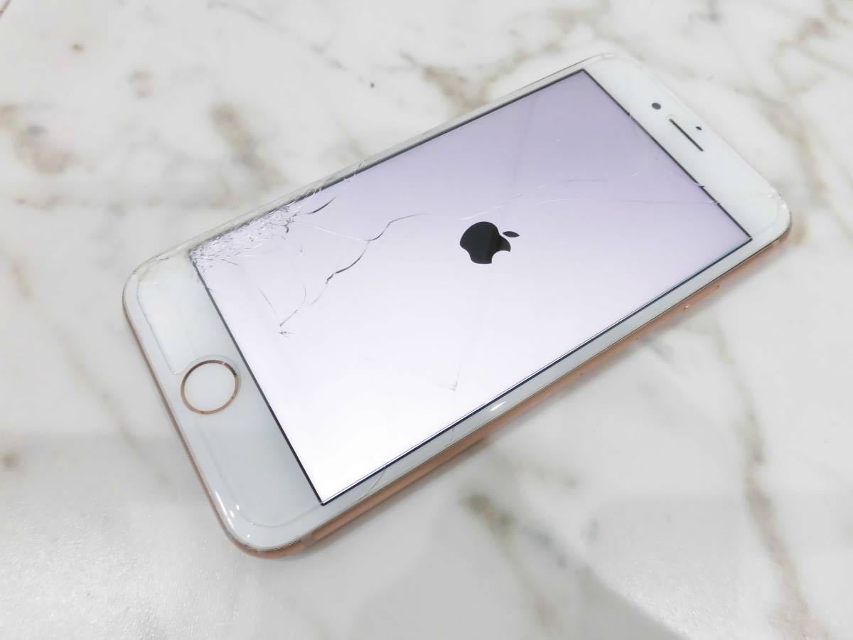ジャンク品】 iPhone8 ゴールド 部品取り iPhone部品 液晶パネル