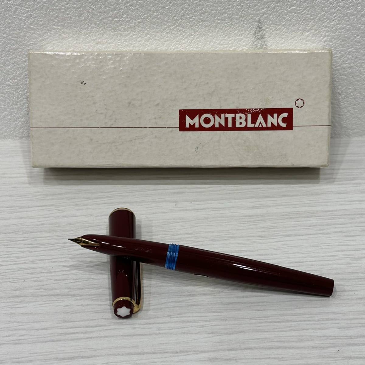◇モンブラン MONTBLANC 万年筆 ブラウン 585ペン先 箱付き