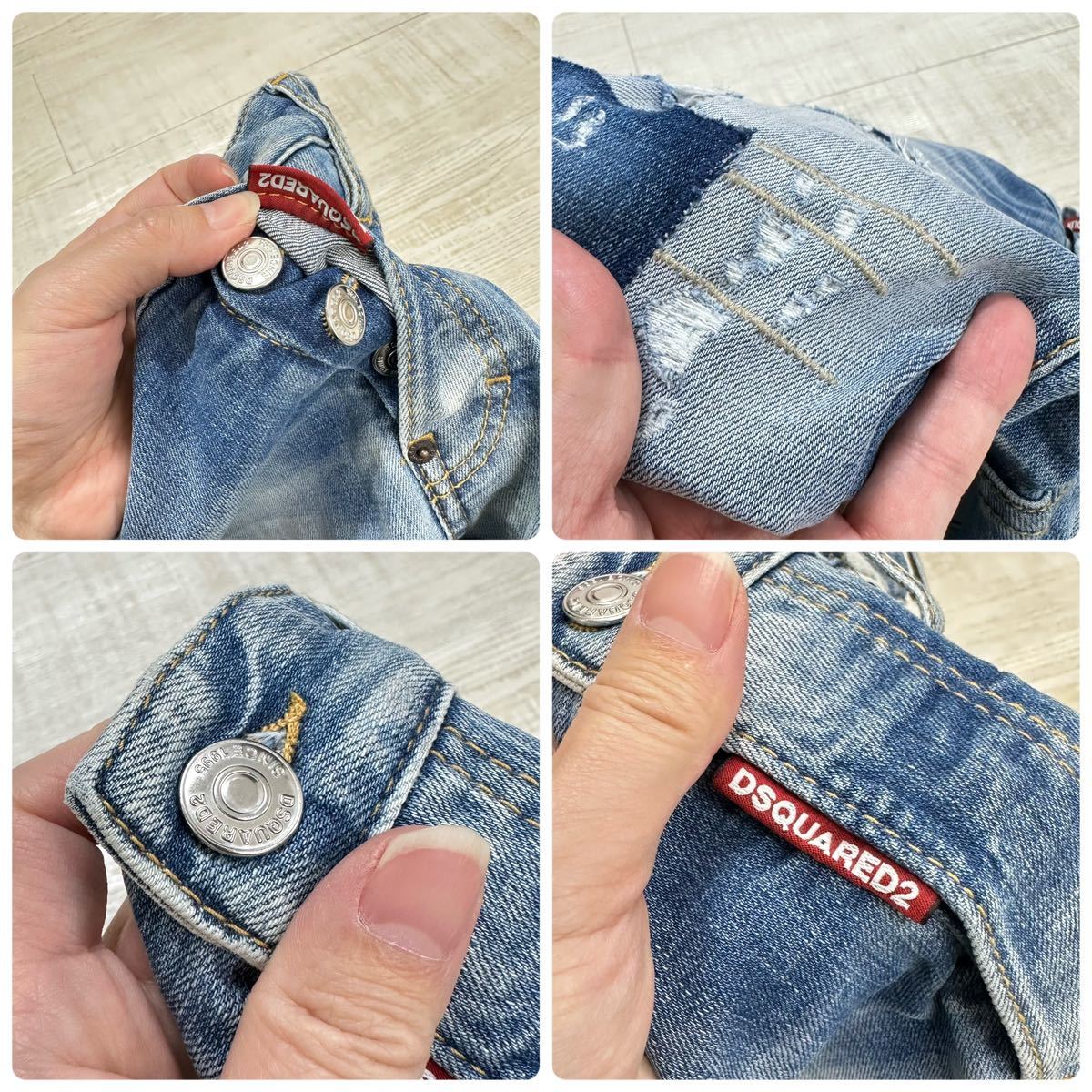 21aw 試着のみ DSQUARED2 ディースクエアード SKATER JEAN ダメージ