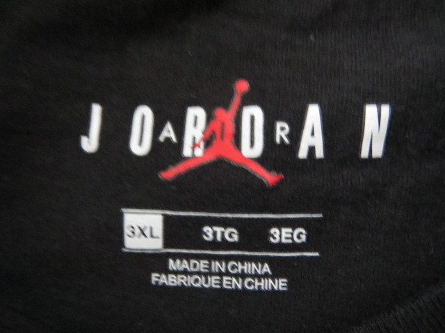 送料無料発送 ナイキ NIKE JORDAN BRAND Jumpman ジョーダン ジャンプマン Tシャツ 人気完売 3XL BLACK 正規品 綿100％ とても美品