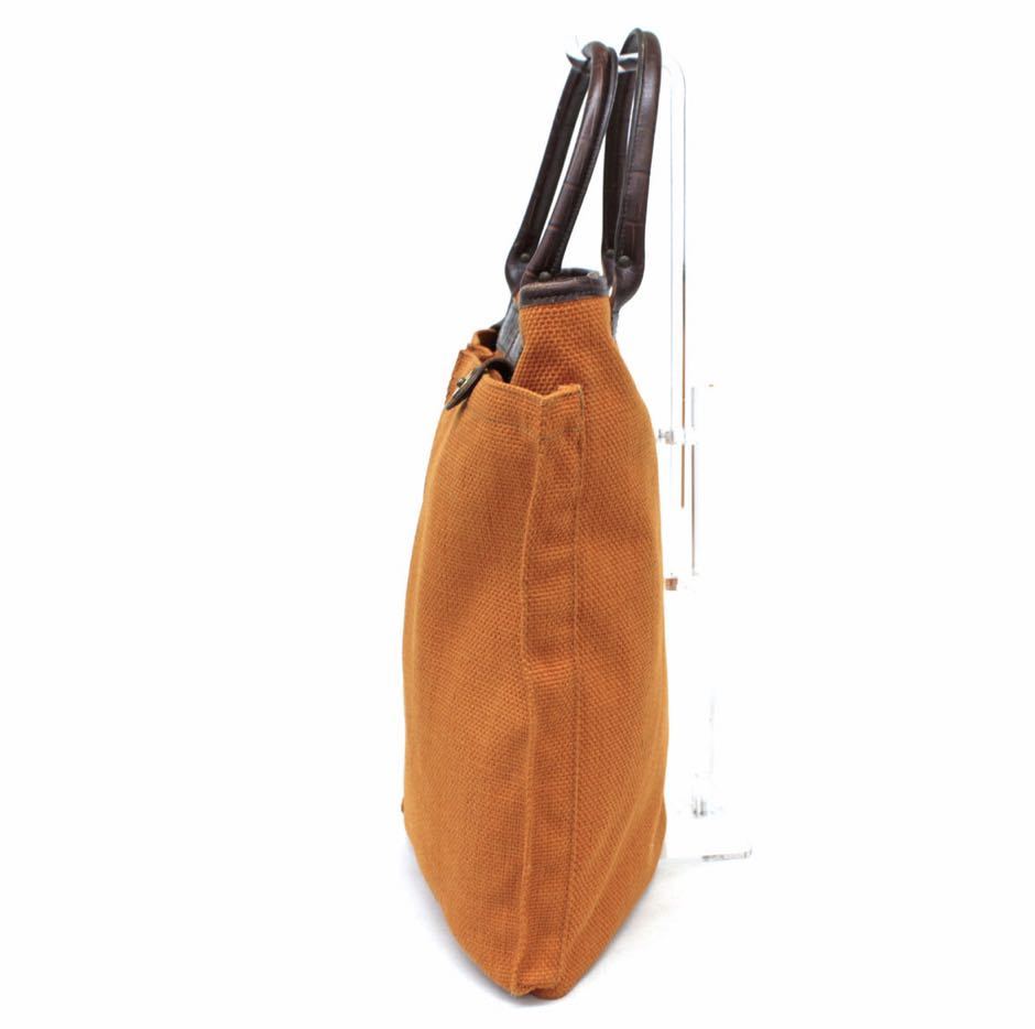  очень красивый товар Felisi парусина × кожа шлем сумка / orange × Brown 