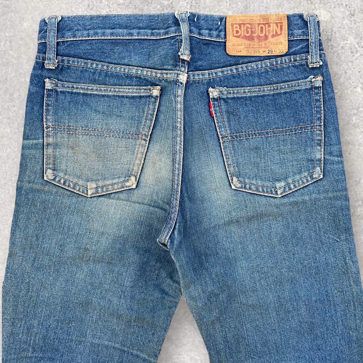 [ редкий ] BIG JOHN W29 L32 Vintage flair bell низ Denim джинсы hipi- Vintage труба American Casual осмотр ) Levi's 684