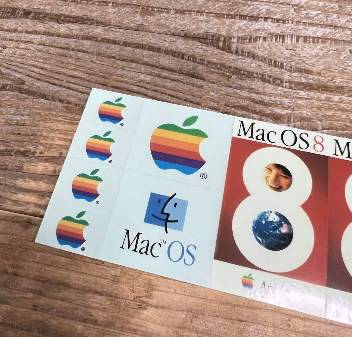 当時もの Mac OS 8 ステッカー デッドストック レア Apple Computer