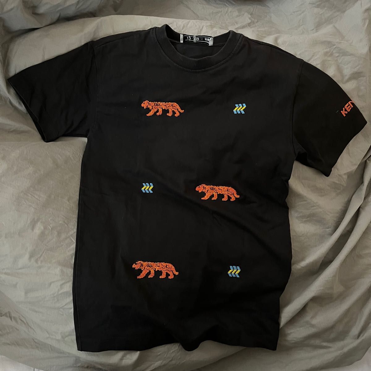 H&M x KENZOコラボ ビーズEMBROIDERED コットンTシャツ XSサイズ
