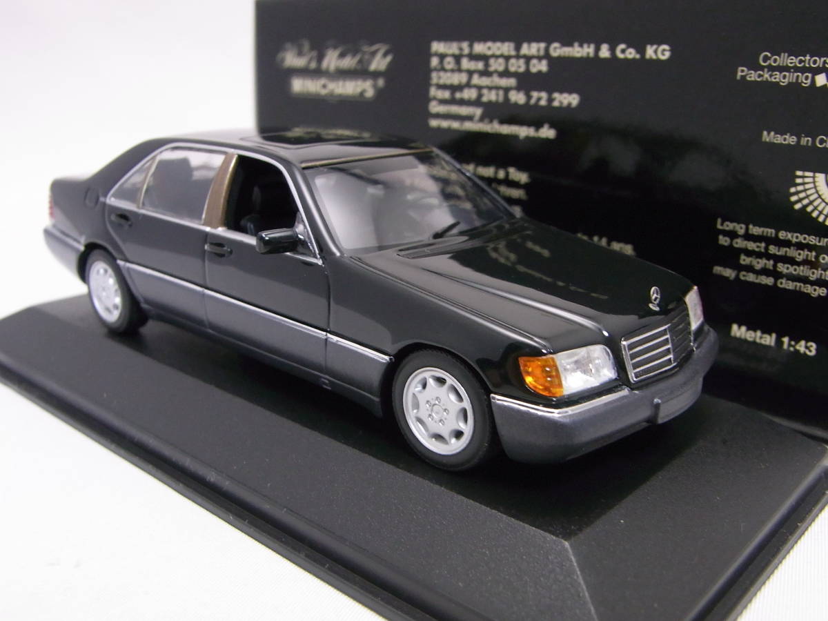 ★貴重!★Mercedes-Benz 600SEL 1991 Black met. 1/43【W140 前期型 メルセデスベンツ】400 035400★検:V12 S600L 500SE 300SE AMG BRABUS_画像7