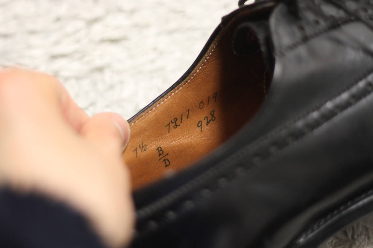 Alden 928 ロングウィングチップ 7.5D-