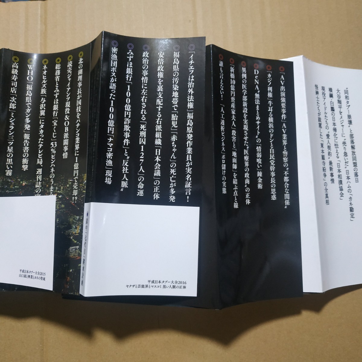 平成日本タブー大全4冊 2015 2016 2017 2018 送料210円 検索→数冊格安 面白本棚 山口組 原発 部落 巨人軍 大相撲 プロレス 銀行 NHK_画像4