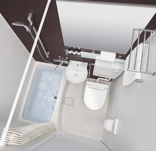 ★LIXILホテル向け洗面・便器付ユニットバス70%OFF★BLCW-1216★シャワートイレ