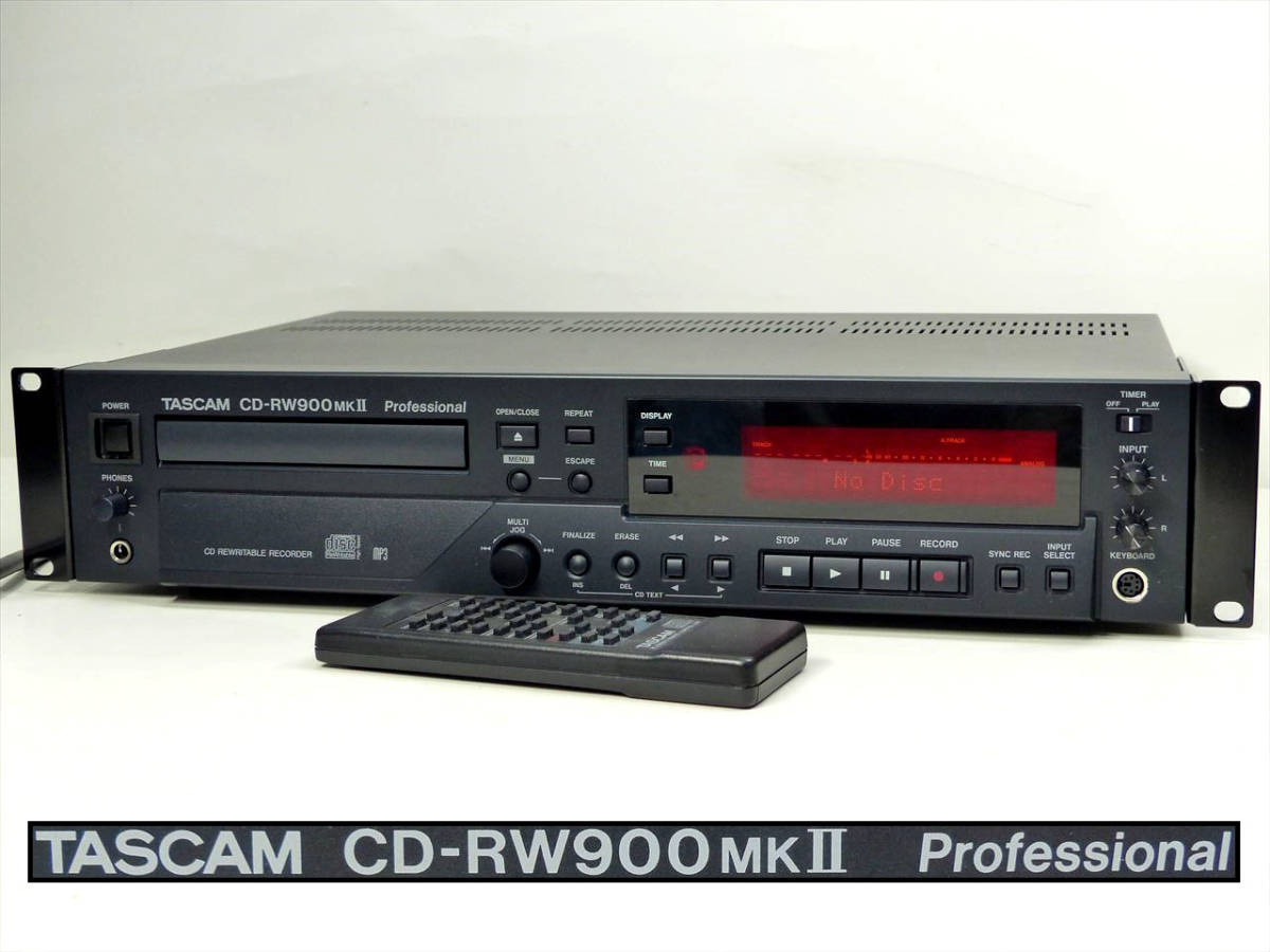 TASCAM CDレコーダー/プレーヤー 業務用 CD-RW901MK2-