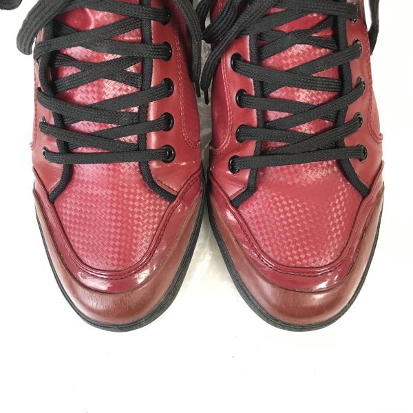 semantic design★ハイカットスニーカー【L/26.5-27.0程度/赤/RED】sneakers/Shoes/trainers◆WB83-8_画像9